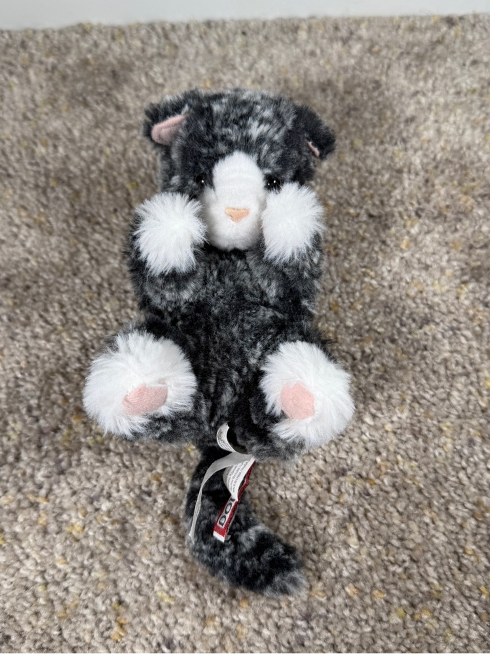 Douglas Cuddle Toys Lil’ Baby Black & White Kitten Cat Plush Stuffed Toy #14477